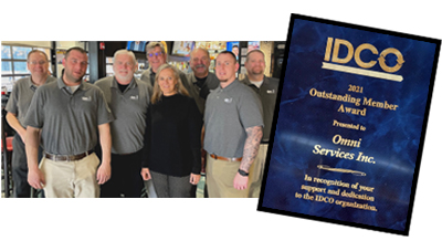 Omni Services, Inc. Receives IDCO 2021 Outstanding Member Award